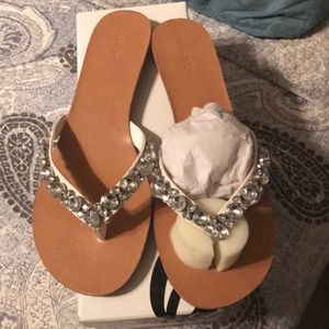 Nine West Rhinestone sandals brand new.